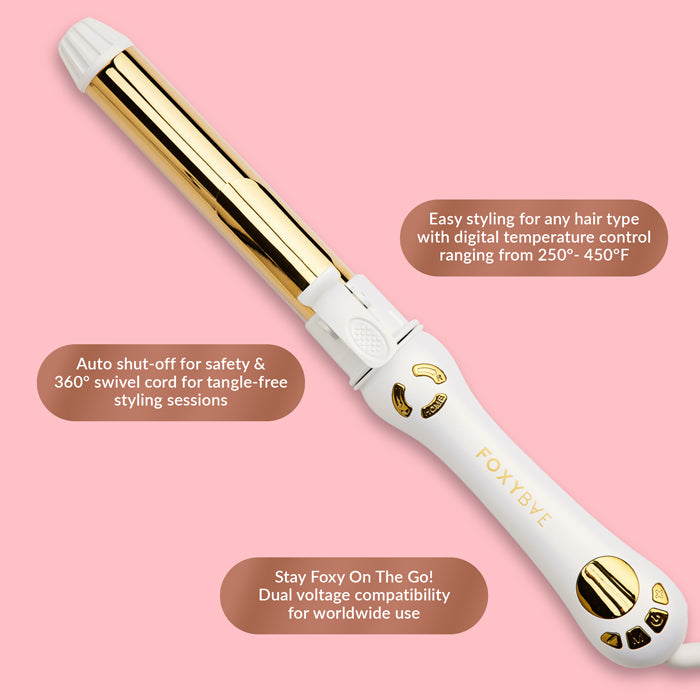 Pearl Gold Titanium Rotating Curler