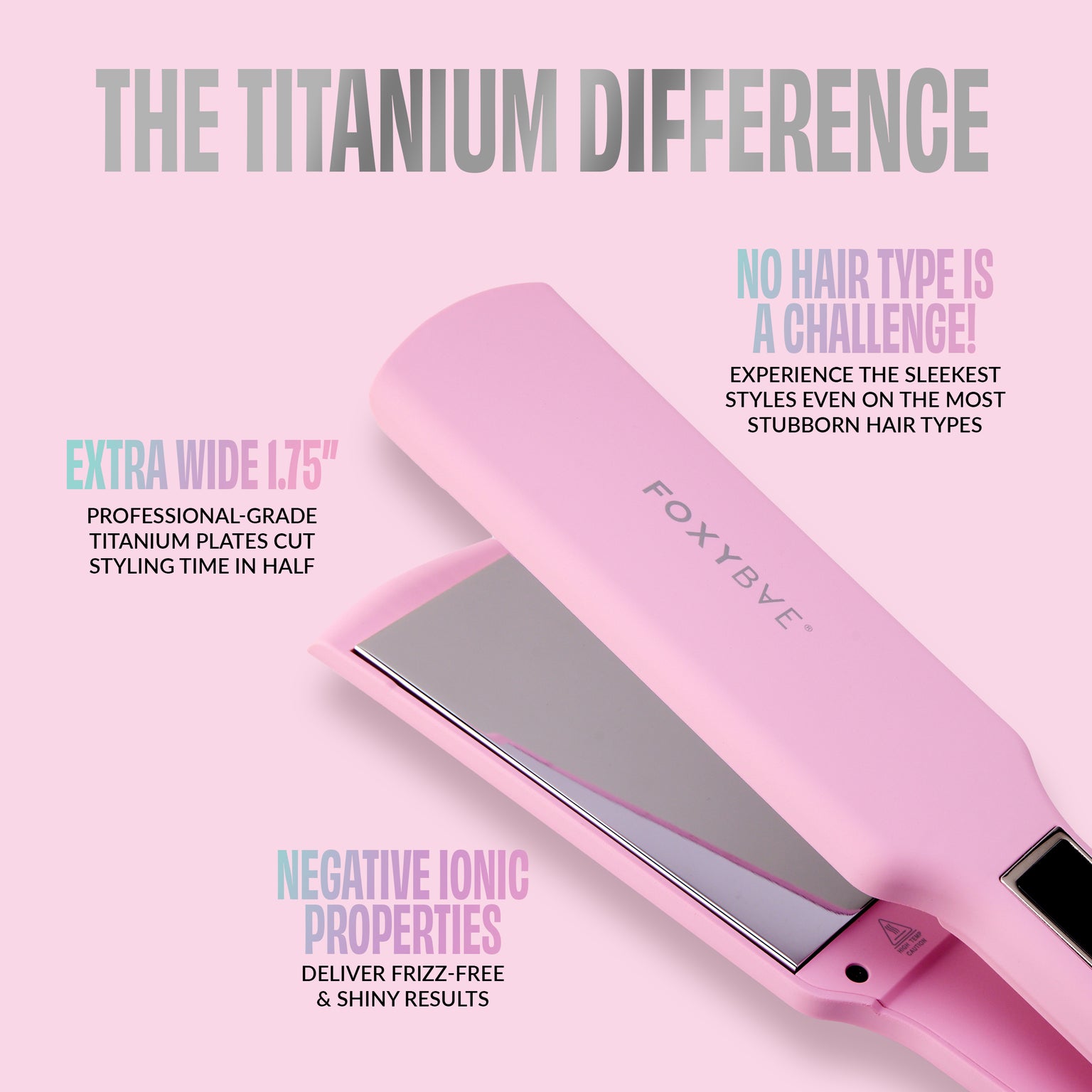 Party Pink Titanium 1.75” Flat Iron