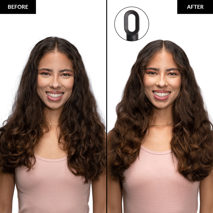 foxybae Rose Gold Super Styler before and after