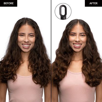 foxybae Rose Gold Super Styler before and after