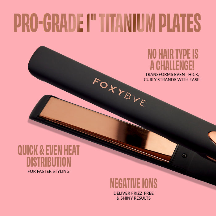Rose Gold 1" Flat Iron Infographic
