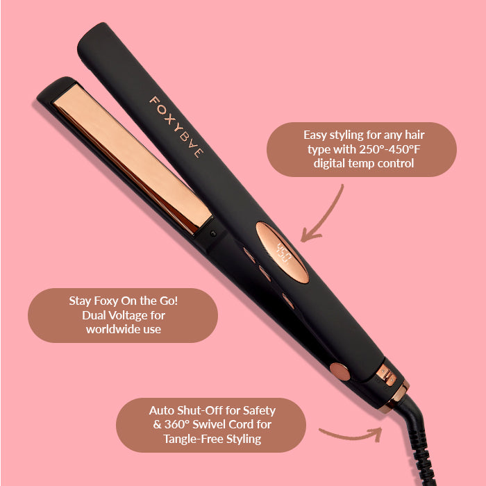 Rose Gold 1" Flat Iron Infographic 2