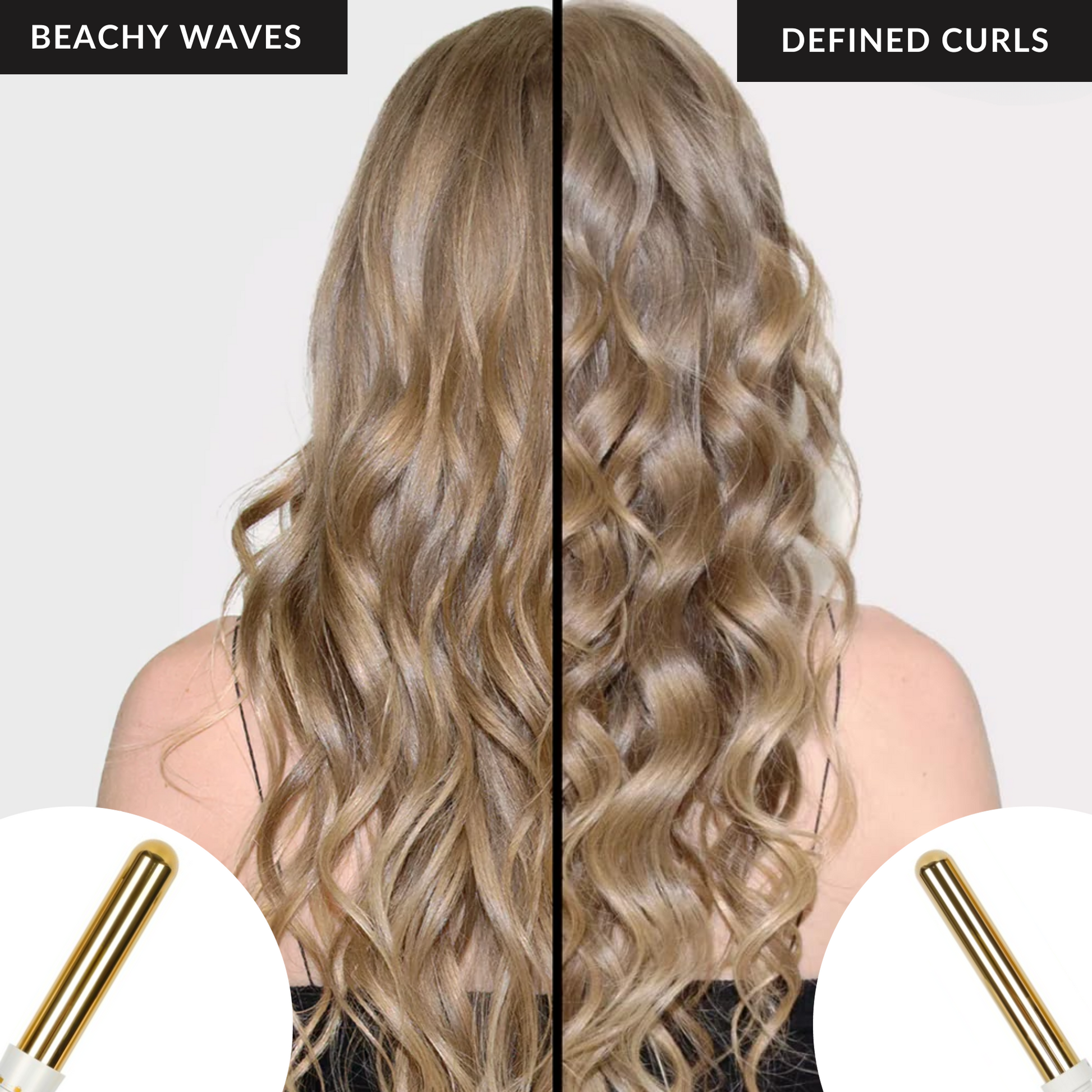 Beachy Waves and Defined Curls Back