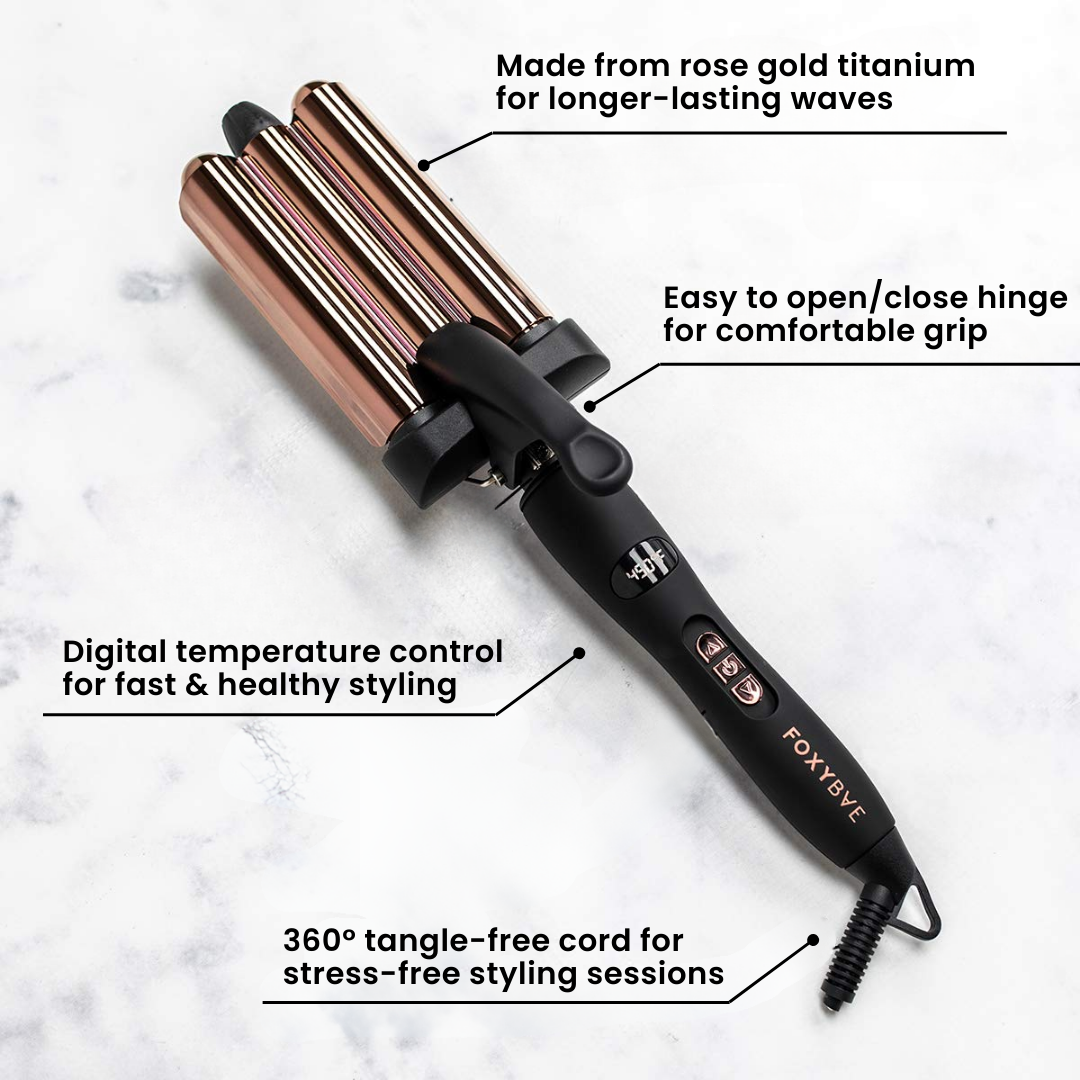 Titanium pro triple barrel waver top