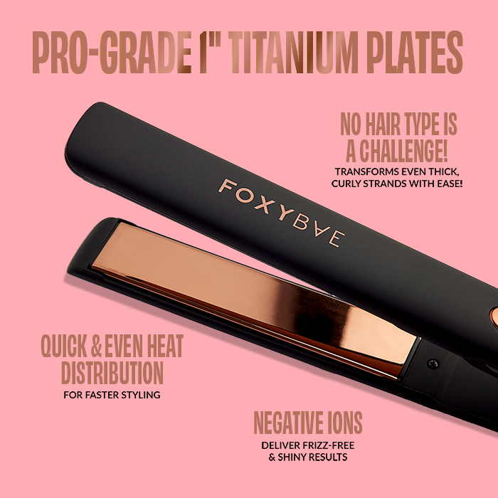 Rose Gold Titanium 1” Flat Iron