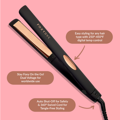 Rose Gold Titanium 1” Flat Iron
