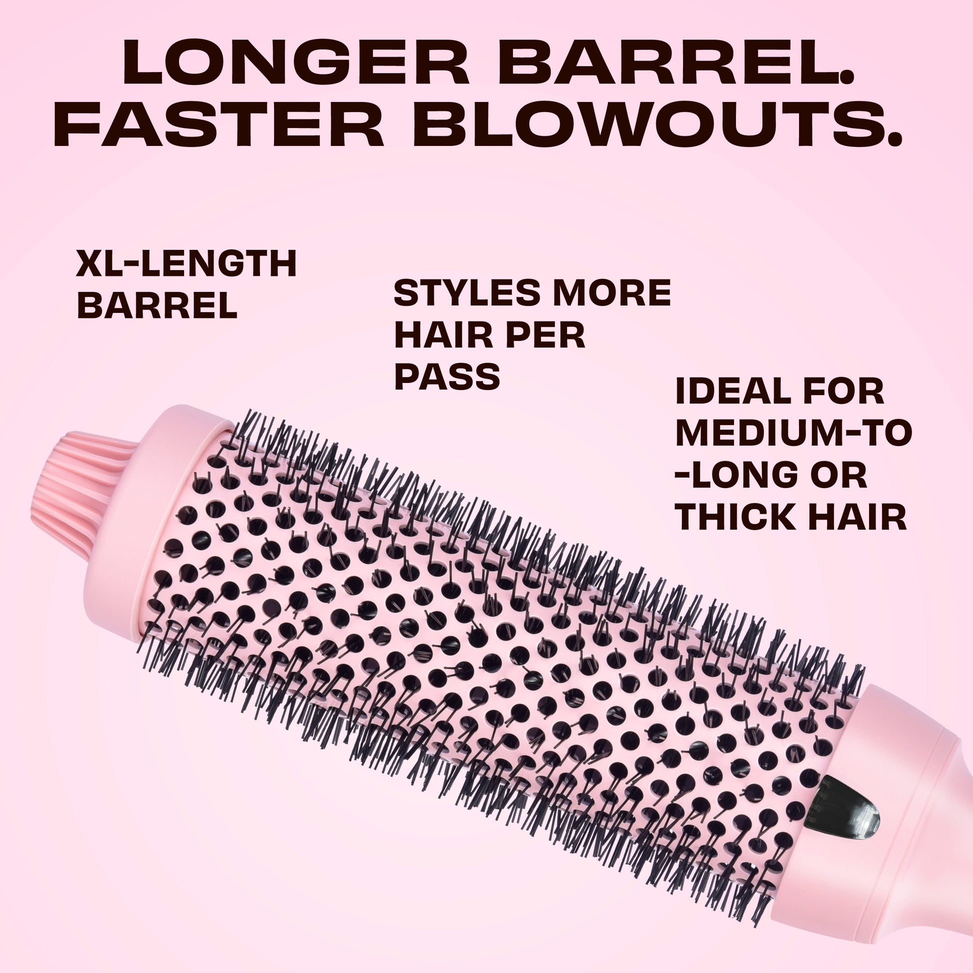 brushing beauty綴化 Hottie Hot XL Thermal Round Brush – 1.5” Long Barrel – FoxyBae