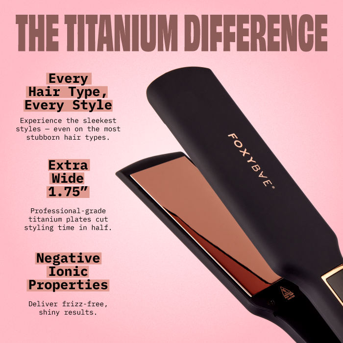 Rose Gold Titanium 1.75” Flat Iron