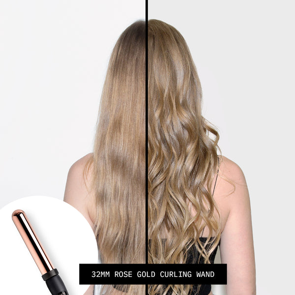 Rose Gold Titanium Curling Wand