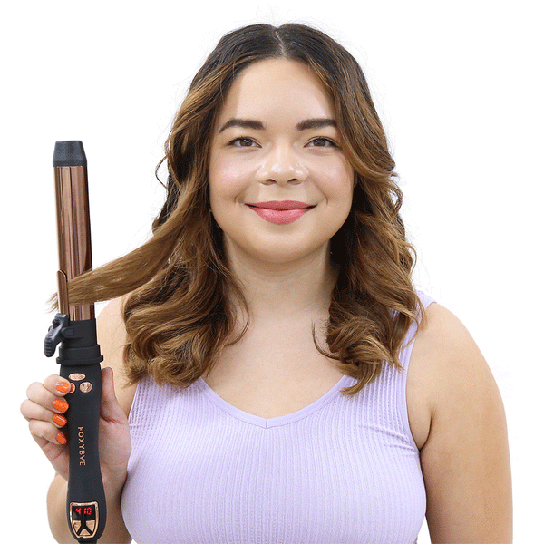 Rose Gold Titanium Rotating Curler