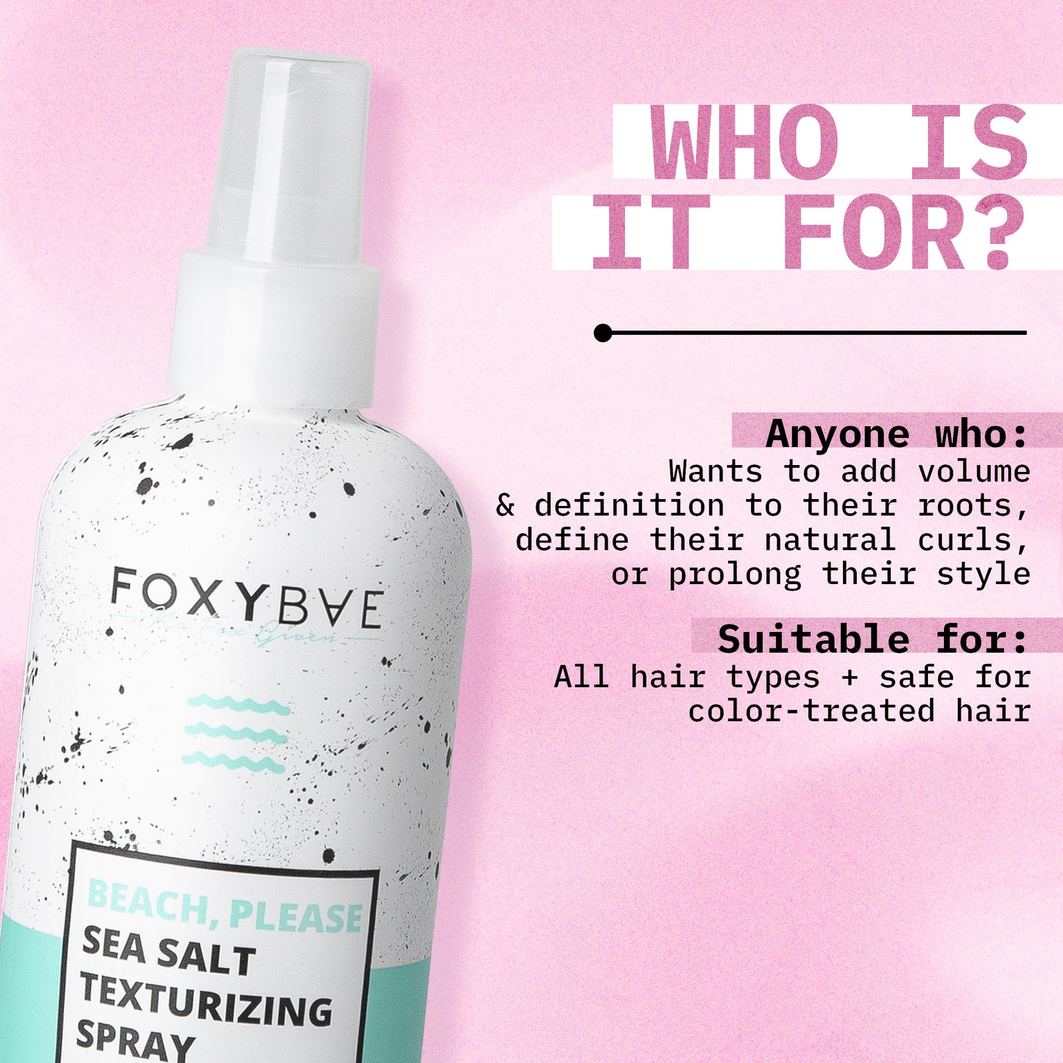Sea Salt Texturizing Spray Who is it For