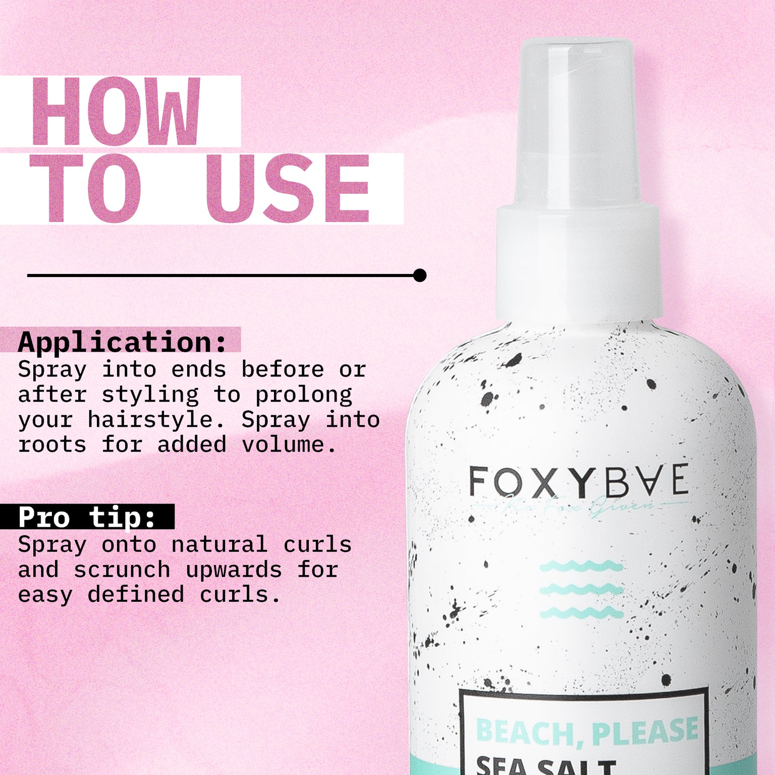 FoxyBae Volumizing Hair Spray - Big Tease Texture Spray for Hair