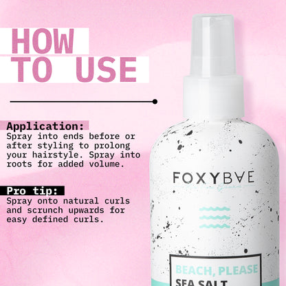 Sea Salt Texturizing Spray How to Use