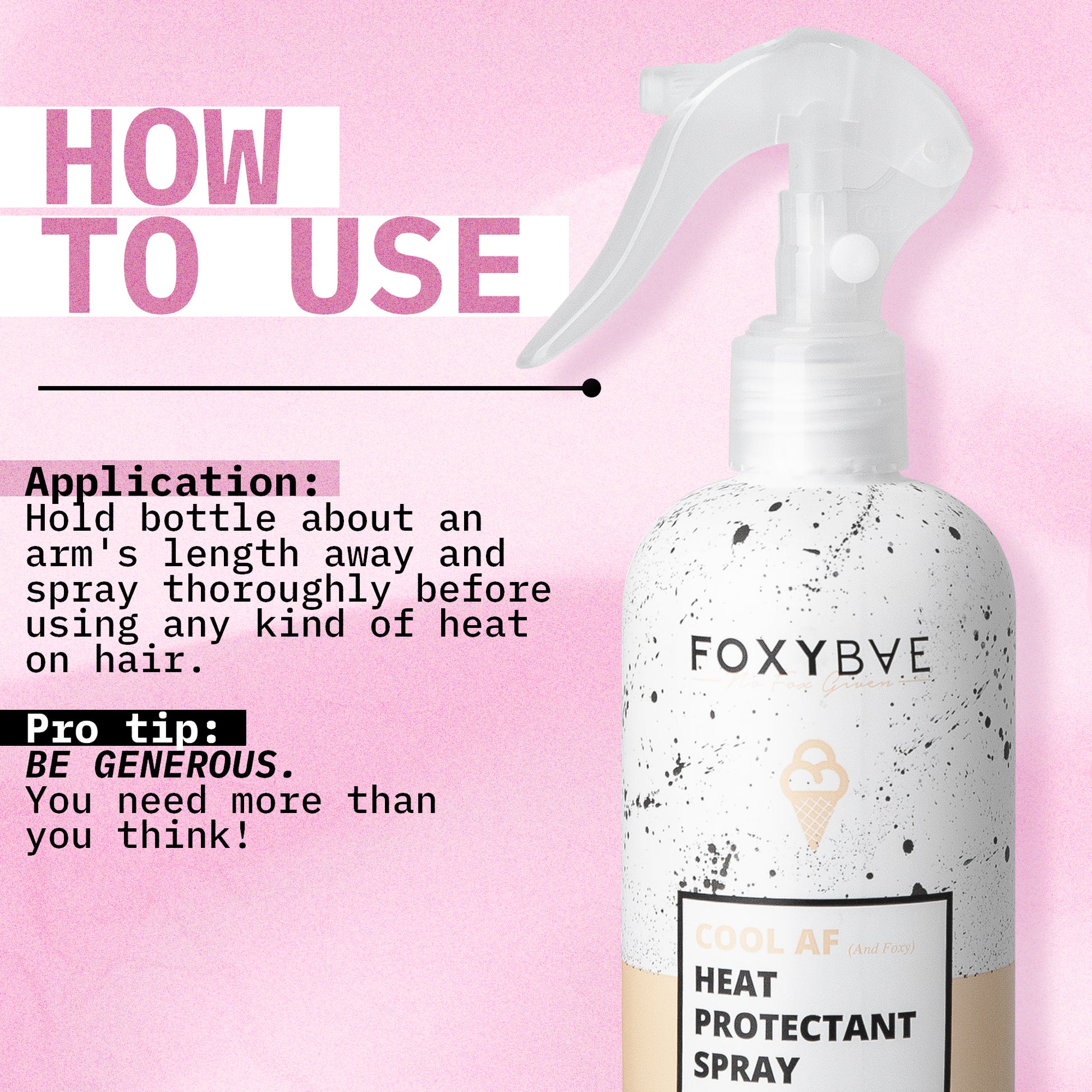 Cool AF Heat Protectant Spray with Biotin	 - FoxyBae