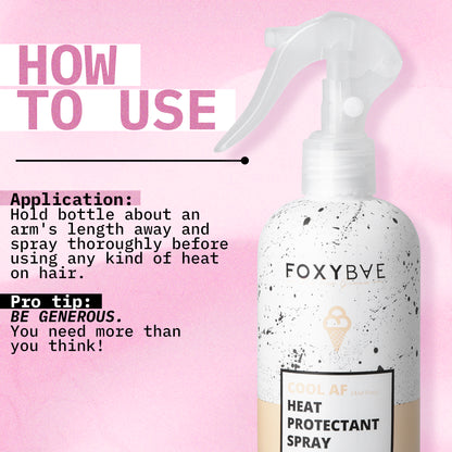 Cool AF Heat Protectant Spray with Biotin	 - FoxyBae
