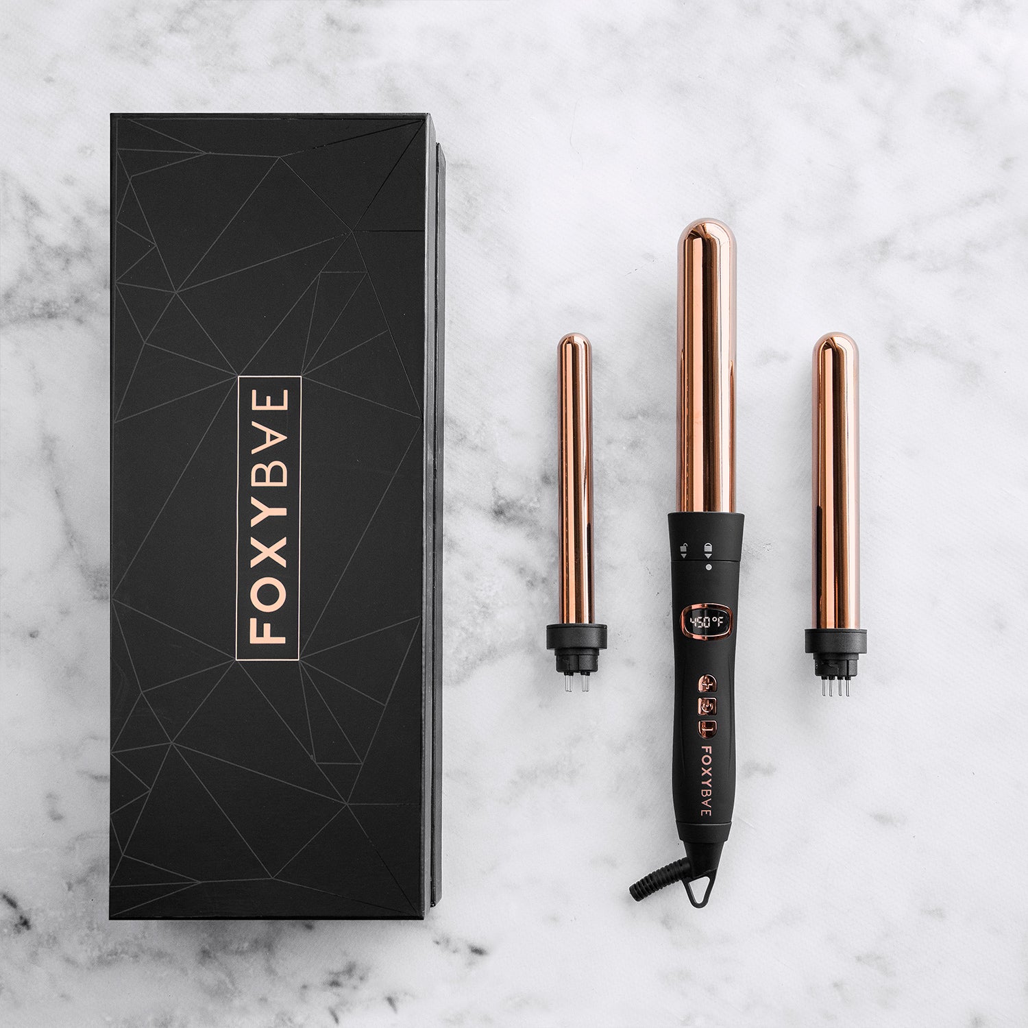 Rose Gold Titanium 3-IN-1 Curling Wand