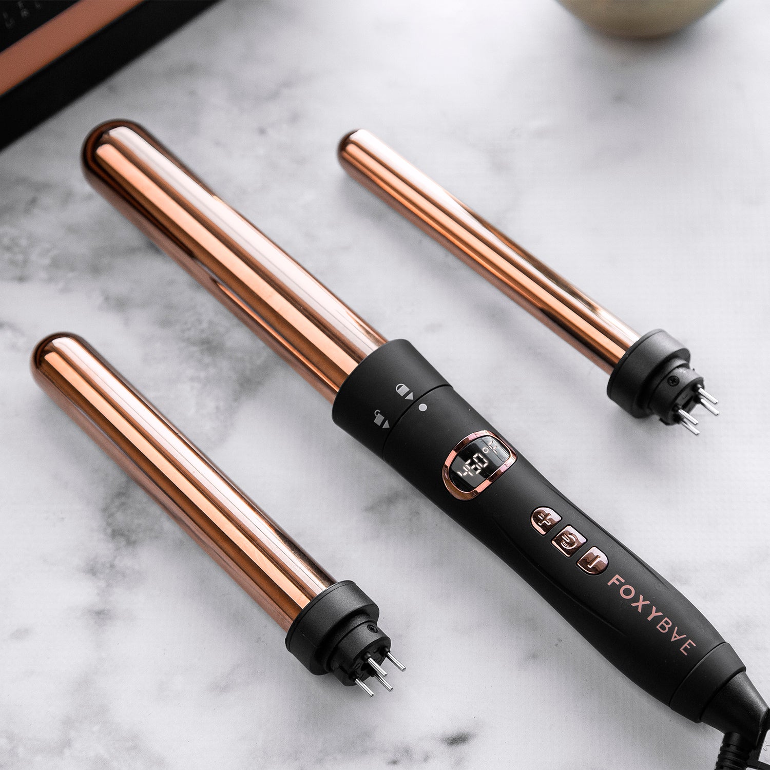 Rose Gold Titanium 3-IN-1 Curling Wand