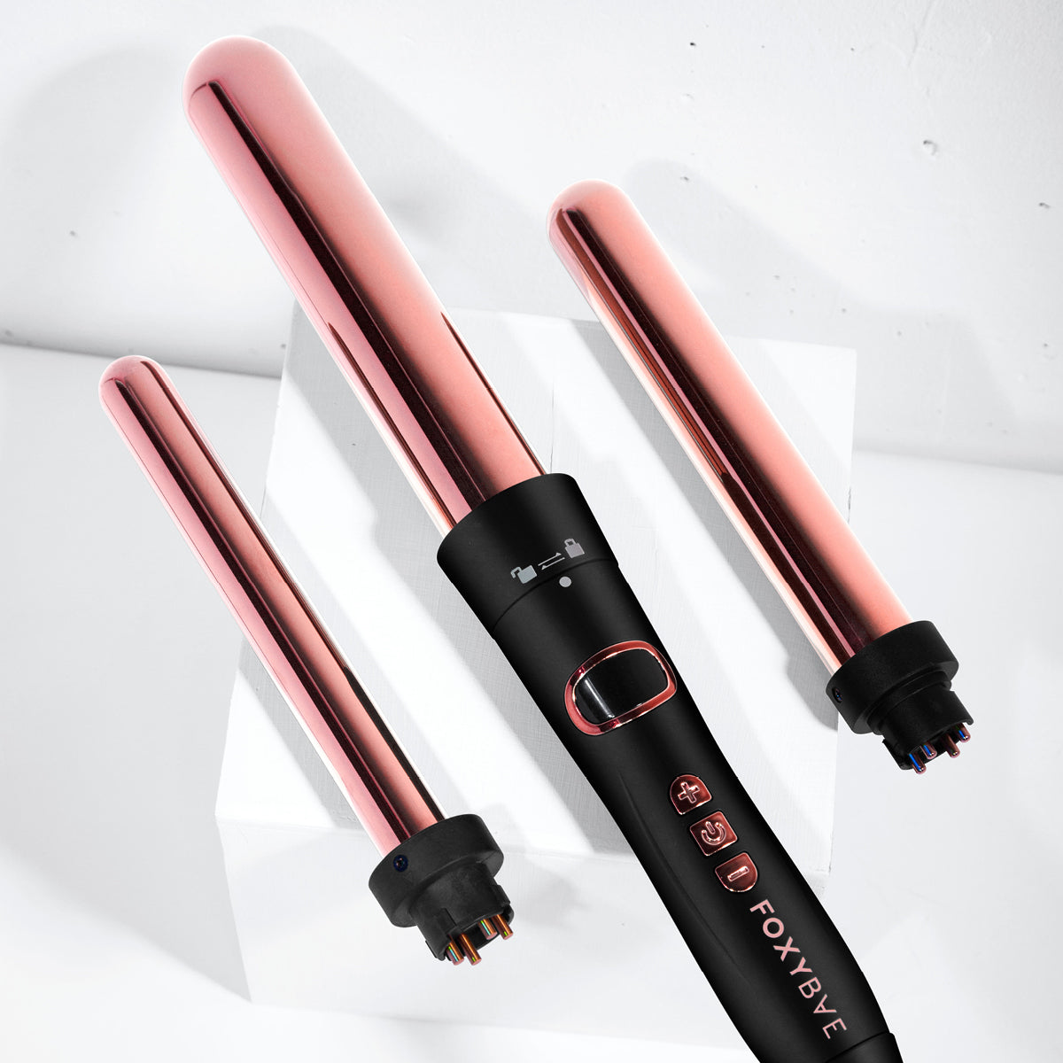 24hr Exclusives Rose Gold 3-in-1 Curling Wand $65