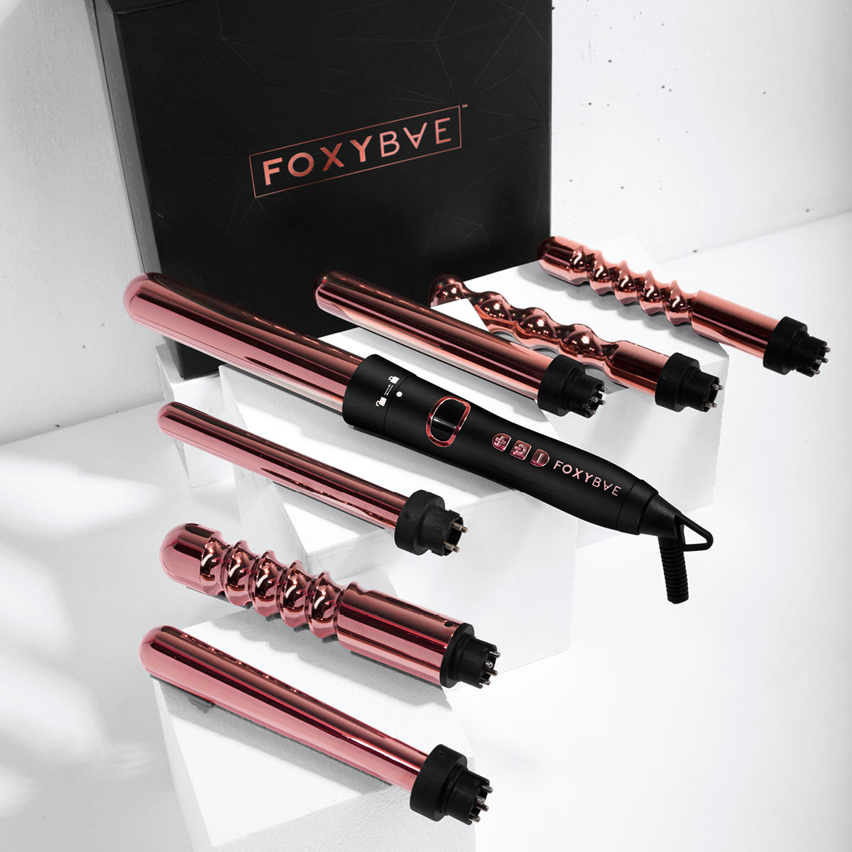 Rose Gold Titanium 7-IN-1 Curling Wand