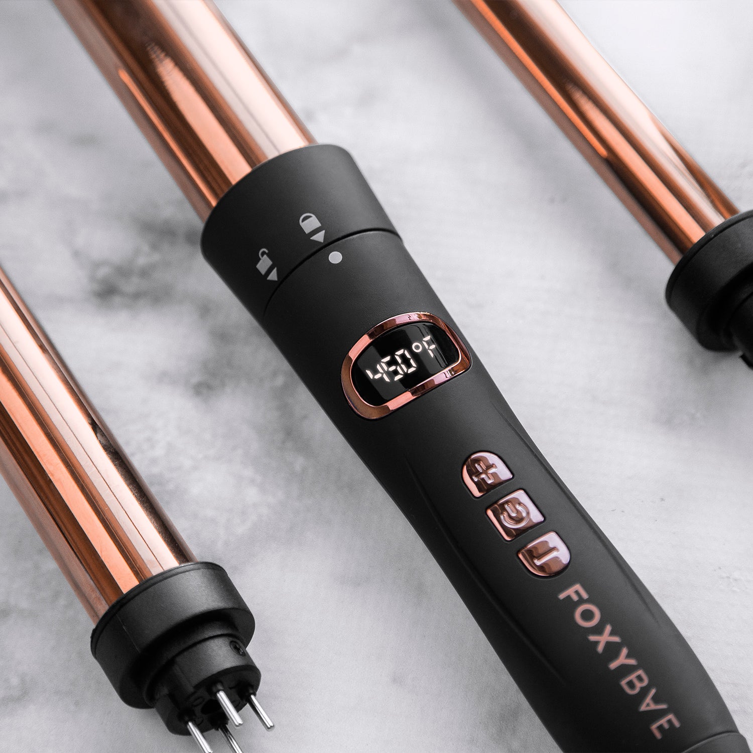 Rose Gold Titanium 3-IN-1 Curling Wand